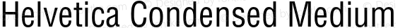 Helvetica Condensed Medium 001.003