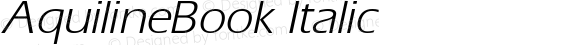 AquilineBook Italic