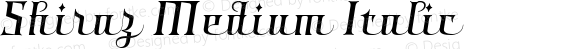 Shiraz Medium Italic