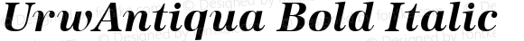 UrwAntiqua Bold Italic
