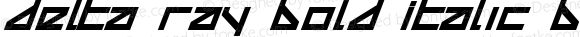 Delta Ray Bold Italic Bold Italic