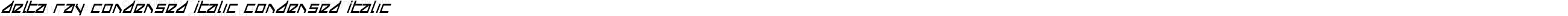 Delta Ray Condensed Italic