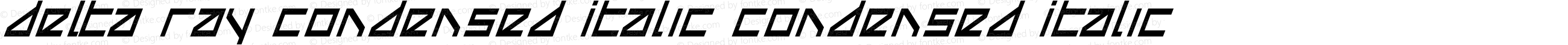 Delta Ray Condensed Italic