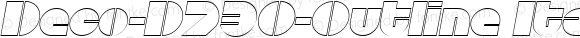 Deco-D730-Outline Italic