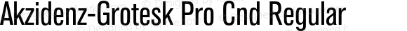 Akzidenz-Grotesk Pro Cnd Regular