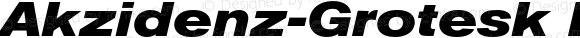 Akzidenz-Grotesk Pro Bold Ext Italic