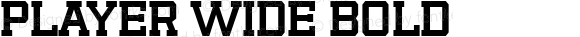Player Wide Bold 1.0 April 2007
