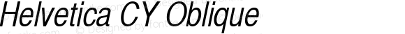 Helvetica CY Oblique