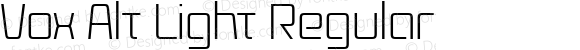 Vox Alt Light Regular 1.0 June 2007