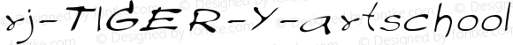 rj-TIGER-Y-artschool Thin Italic