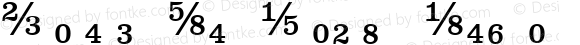 Clarendon Text Fractions Regular