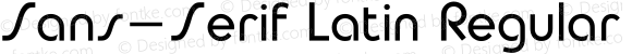 Sans-Serif Latin Regular