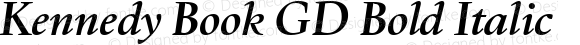 Kennedy Book GD Bold Italic