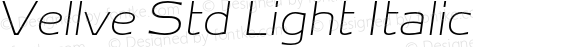 Vellve Std Light Italic