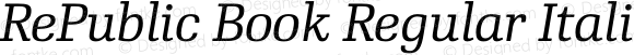 RePublic Book Regular Italic