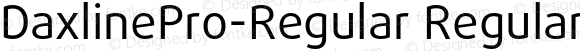 DaxlinePro-Regular Regular