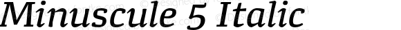 Minuscule 5 Italic