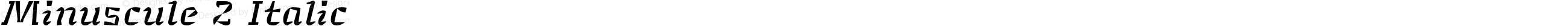 Minuscule 2 Italic