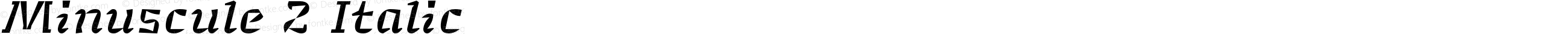 Minuscule 2 Italic