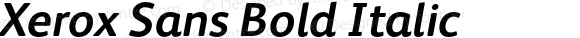 Xerox Sans Bold Italic Version 1.000