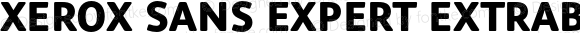 Xerox Sans Expert ExtraBold Regular Version 1.000