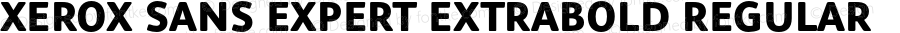 Xerox Sans Expert ExtraBold Regular Version 1.000