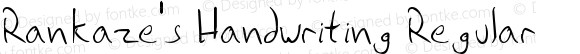Rankaze's Handwriting Regular
