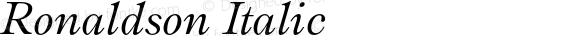 Ronaldson-Italic