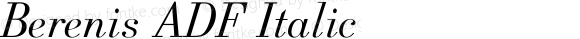 Berenis ADF Italic