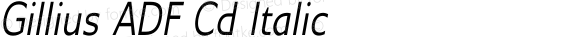 Gillius ADF Cd Italic