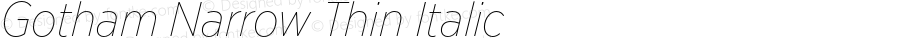 GothamNarrow-ThinItalic