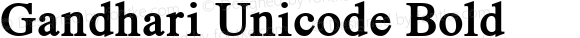 Gandhari Unicode Bold