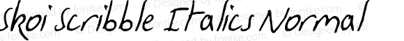 Skoi Scribble Italics Normal