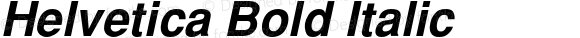 Helvetica Bold Italic