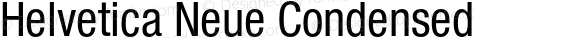 Helvetica Neue Condensed