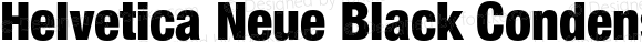 Helvetica Neue Black Condensed