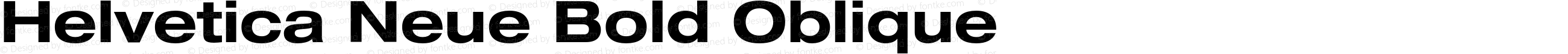 Helvetica Neue Bold Oblique