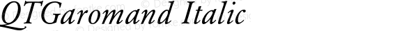 QTGaromand Italic