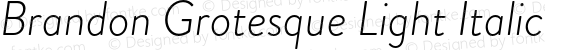 BrandonGrotesque-LightItalic