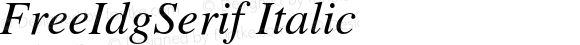 FreeIdgSerif Italic