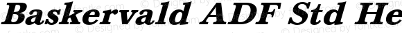 Baskervald ADF Std Heavy Italic