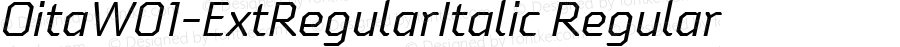 OitaW01-ExtRegularItalic Regular