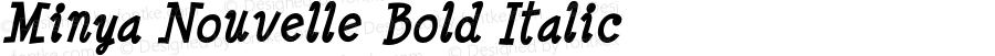 Minya Nouvelle Bold Italic