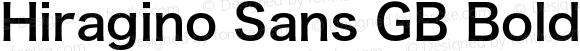 Hiragino Sans GB Bold