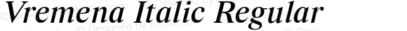 Vremena Italic Regular