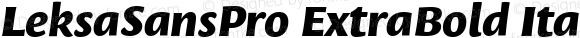 LeksaSansPro ExtraBold Italic