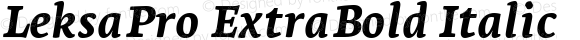 LeksaPro ExtraBold Italic