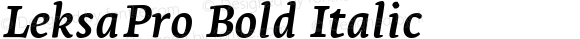 LeksaPro Bold Italic