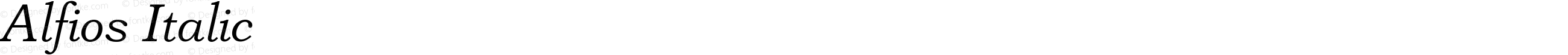 Alfios Italic