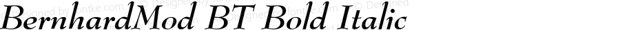 Bernhard Modern Bold Italic BT